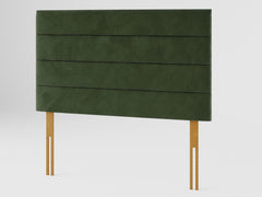 Kelly Headboard 80 cm - Plush Velvet - Forest Green