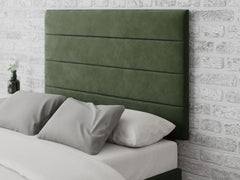Kelly Headboard 80 cm - Plush Velvet - Forest Green