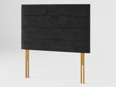Kelly Headboard 80 cm - Plush Velvet - Ebony