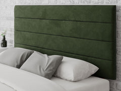 Kelly Headboard 80 cm - Plush Velvet - Forest Green