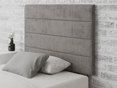Kelly Headboard 80 cm - Firenza Velour - Silver