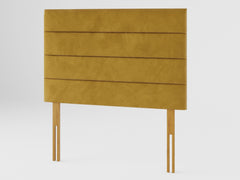 Kelly Headboard 80 cm - Plush Velvet - Ochre
