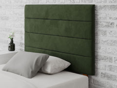 Kelly Headboard 80 cm - Plush Velvet - Forest Green