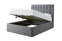 Avi Bed Frame With Ottoman Gas Lift Storage Option Low End