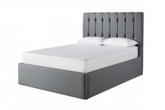 Avi Bed Frame With Ottoman Gas Lift Storage Option Low End