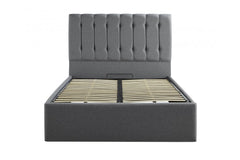 Avi Bed Frame With Ottoman Gas Lift Storage Option Low End