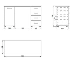 Libro Sonoma Oak Effect Desk