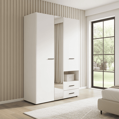 Limone White 3 Door Wardrobe