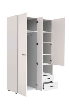 Limone White 3 Door Wardrobe