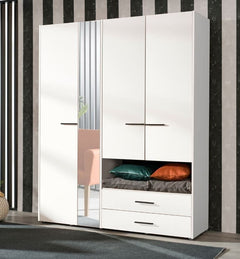 Limone White 4 Door Wardrobe