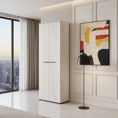 Lucerne Oak Narrow Wardrobe