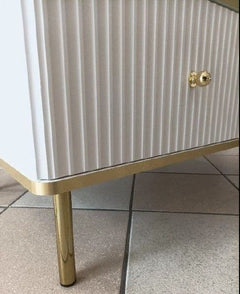 Maison White And Gold 3 Door Sideboard