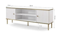 Maison White And Gold TV Unit
