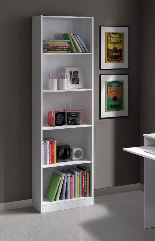 Mila Artic White Bookcase