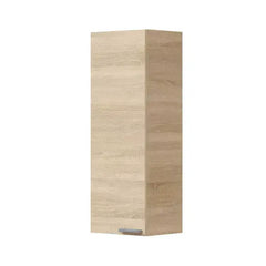 Milano Oak Effect 1 Door Small Wall Mounted Floating Bathroom Storage Cupboard