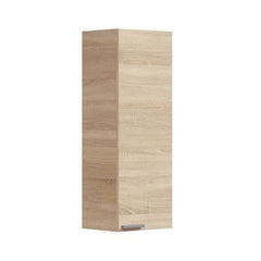 Milano Oak Effect 1 Door Small Wall Mounted Floating Bathroom Storage Cupboard