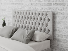 Monroe Headboard 60 cm - Pure Pastel Cotton - Storm