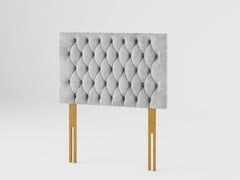 Monroe Headboard 60 cm - Mirazzi Velvet - Silver