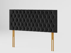 Monroe Headboard 60 cm - Plush Velvet - Ebony