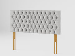 Monroe Headboard 60 cm - Pure Pastel Cotton - Storm