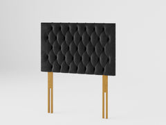 Monroe Headboard 60 cm - Plush Velvet - Ebony