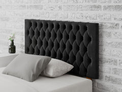 Monroe Headboard 60 cm - Plush Velvet - Ebony