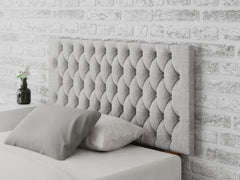Monroe Headboard 60 cm - Pure Pastel Cotton - Storm