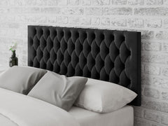 Monroe Headboard 60 cm - Plush Velvet - Ebony