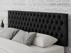 Monroe Headboard 60 cm - Kimiyo Linen - Charcoal