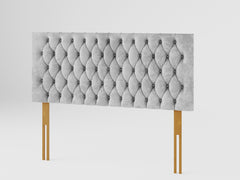 Monroe Headboard 60 cm - Mirazzi Velvet - Silver