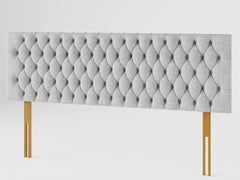 Monroe Headboard 60 cm - Pure Pastel Cotton - Storm
