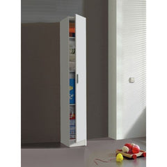 Multi Purpose White Narrow Storage Cupboard