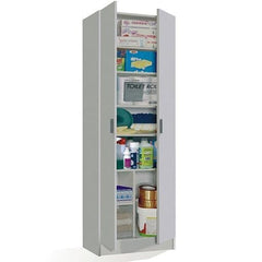 Multi Purpose White Wide Storage Cupboard