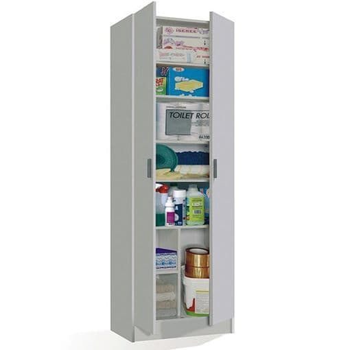 Multi Purpose White Wide Storage Cupboard