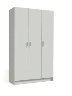 Multi Purpose White Wide Storage Cupboard 3 Door