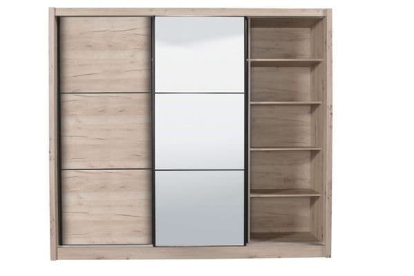 Navara Oak Effect Sliding Door Wardrobe