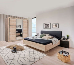 Navara Oak Effect Sliding Door Wardrobe