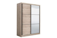Navara Oak Effect Sliding Door Wardrobe 166cm