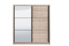 Navara Oak Effect Sliding Door Wardrobe 215cm