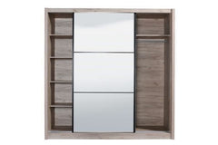 Navara Oak Effect Sliding Door Wardrobe 215cm