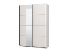 Noah White Sliding Wardrobe With Mirror