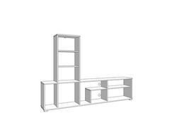 Norrvik Artisan Oak Effect Slatted TV Entertainment Unit