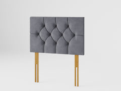 Olivier Headboard 60 cm - Plush Velvet - Steel