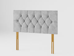 Olivier Headboard 60 cm - Kimiyo Linen - Silver