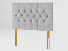 Olivier Headboard 80 cm - Kimiyo Linen - Silver