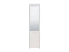 Osaka White Mirrored Slim Shoe Cabinet Cupboard