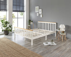 Pacific Solid Wood White Bed Frame - Single to Super King Sizes