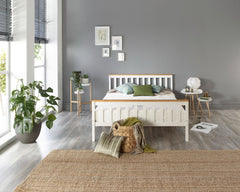 Pacific Solid Wood White Bed Frame - Single to Super King Sizes