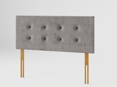 Presley Headboard 60 cm - Firenza Velour - Silver