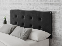 Presley Headboard 60 cm - Plush Velvet - Ebony